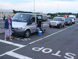 Waiting to board Eurotunnel